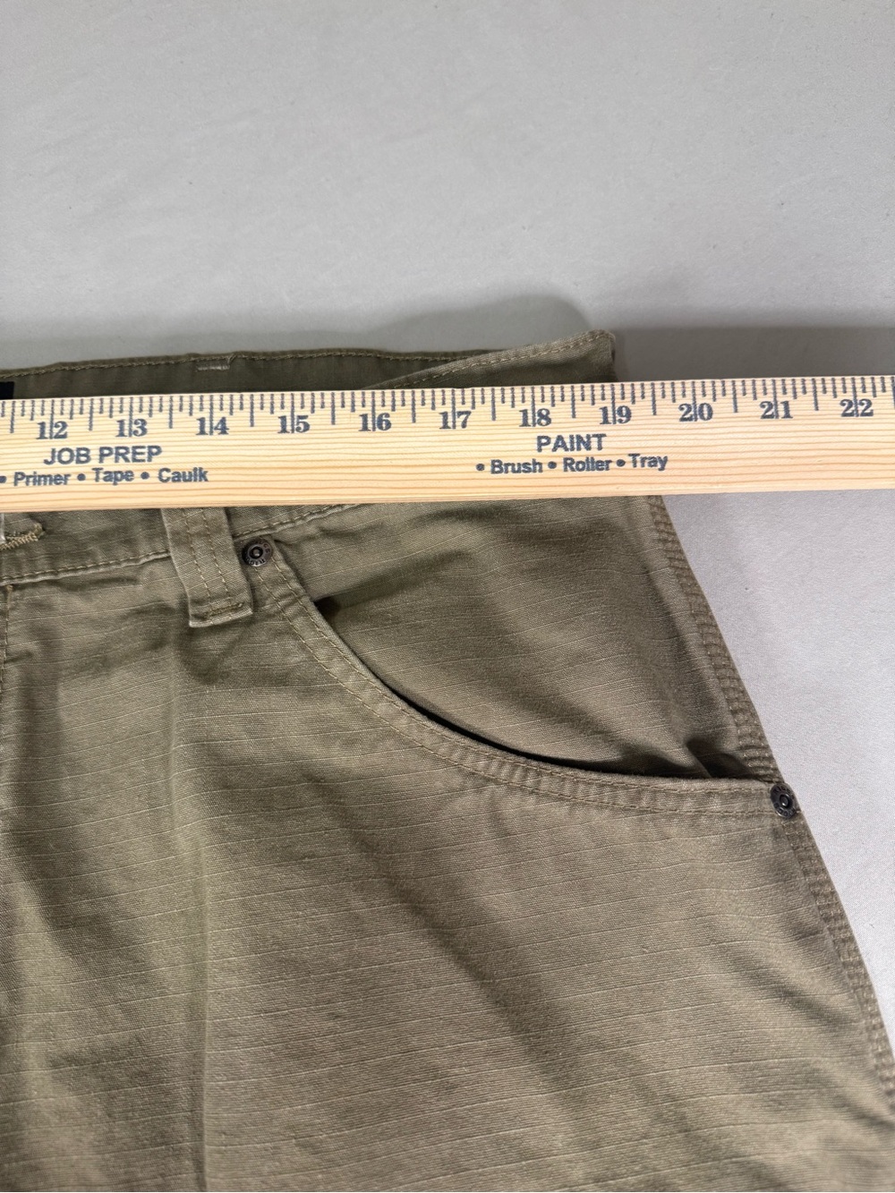 Wrangler Riggs Workwear Carpenter Pants 38x32 Ripstop Utility Work Tan - Picture 10 of 13